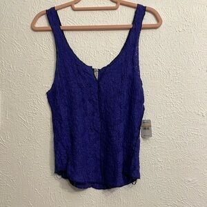 NWT Intimately Free people purple lace tank top Size S